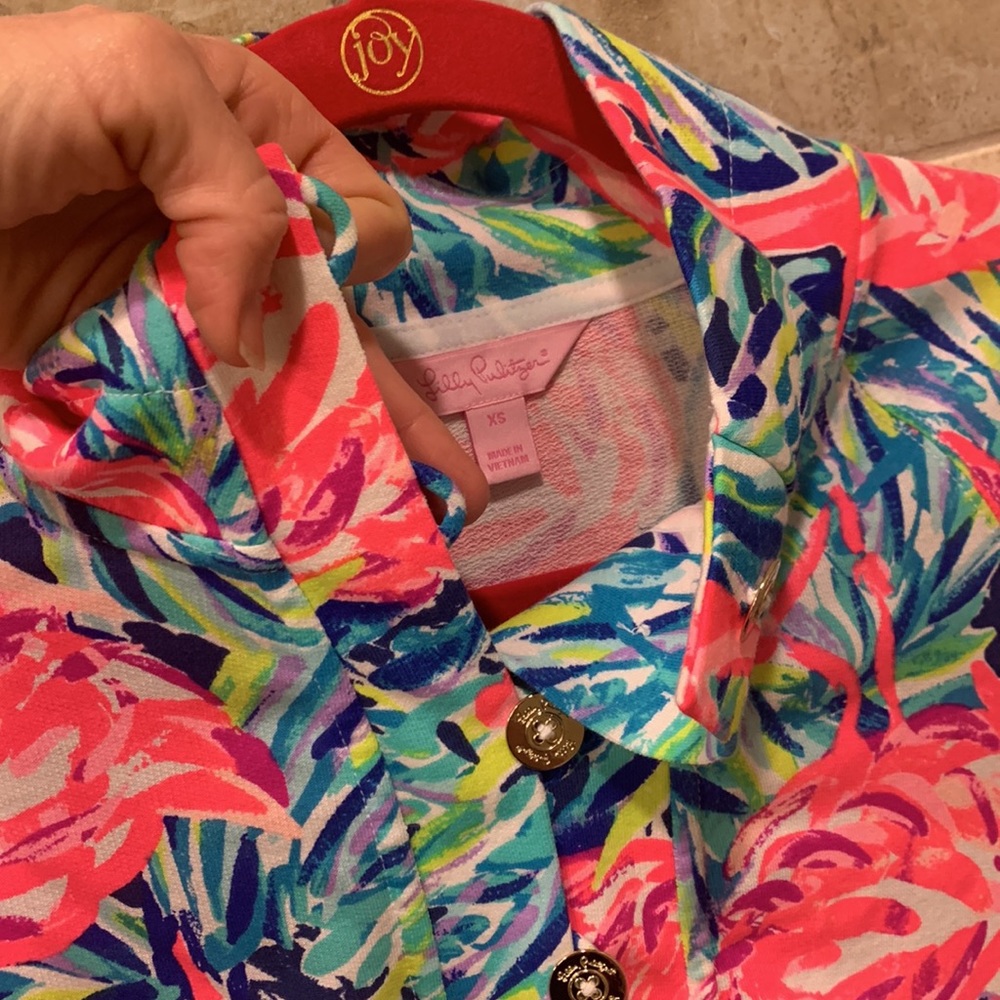 Lilly Pulitzer size extra small jacket with pockets - Picture 6 of 6